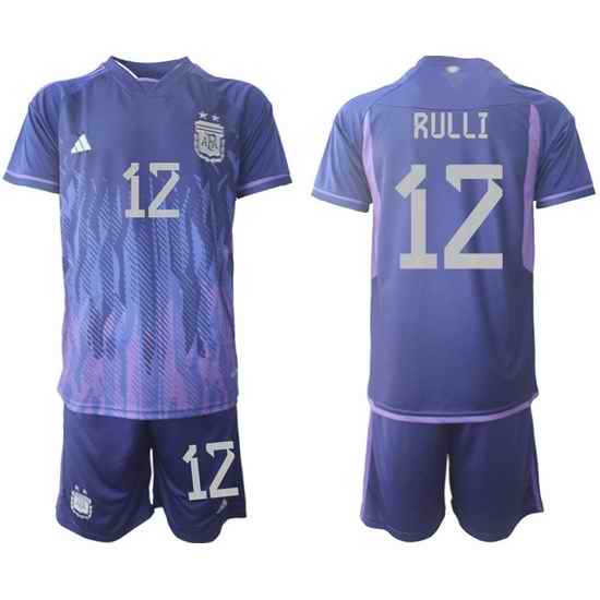 Men FIFA 2022 Argentina Soccer Jersey 011